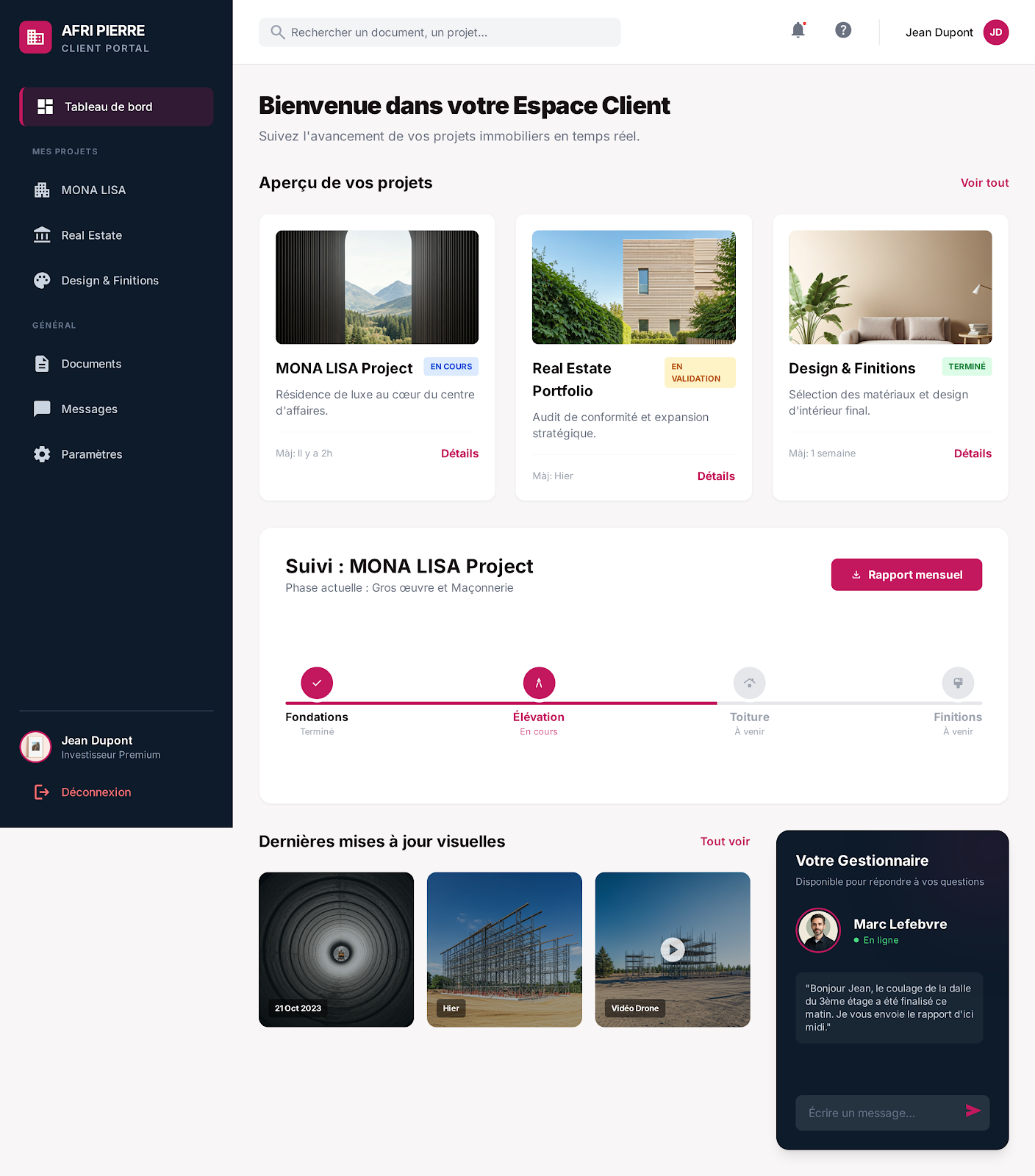 Plan technique du terrain